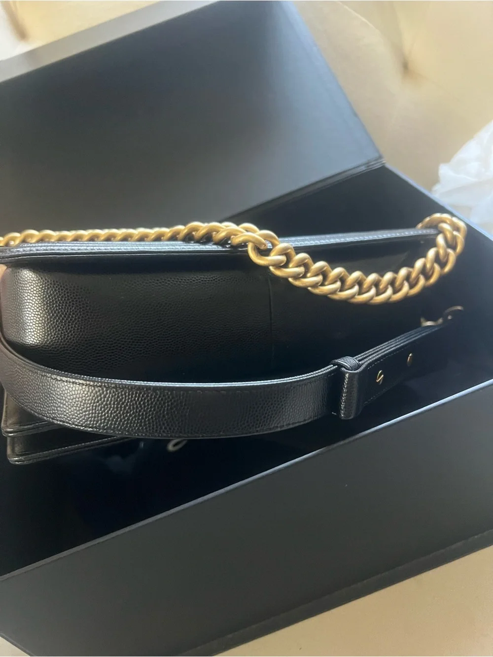 Chanel Caviar Medium Boy Bag - Picture 4 of 7